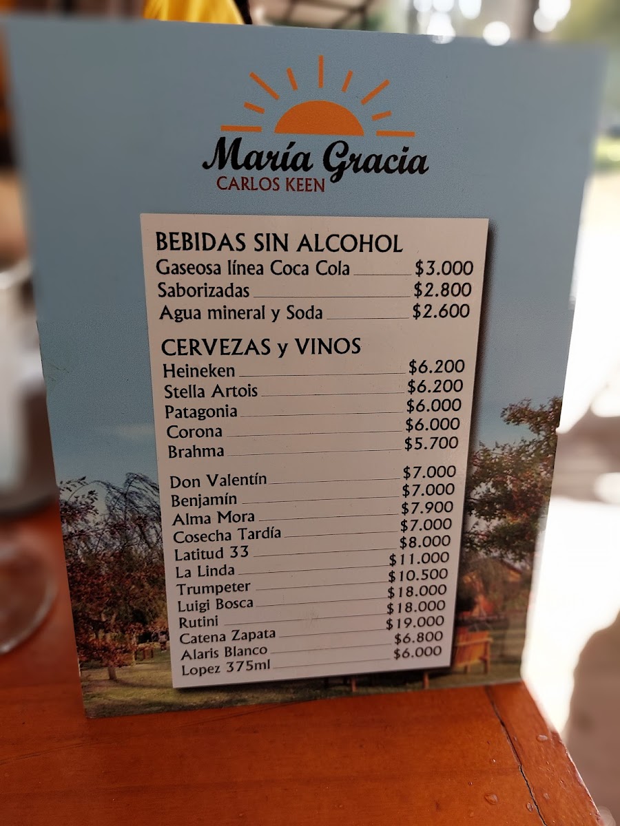 Menu Maria Gracia Carlos Keen, Restaurante Y Eventos-3