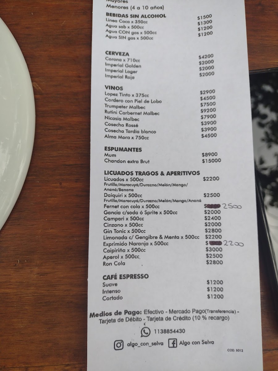 Menu Maria Gracia Carlos Keen, Restaurante Y Eventos-6