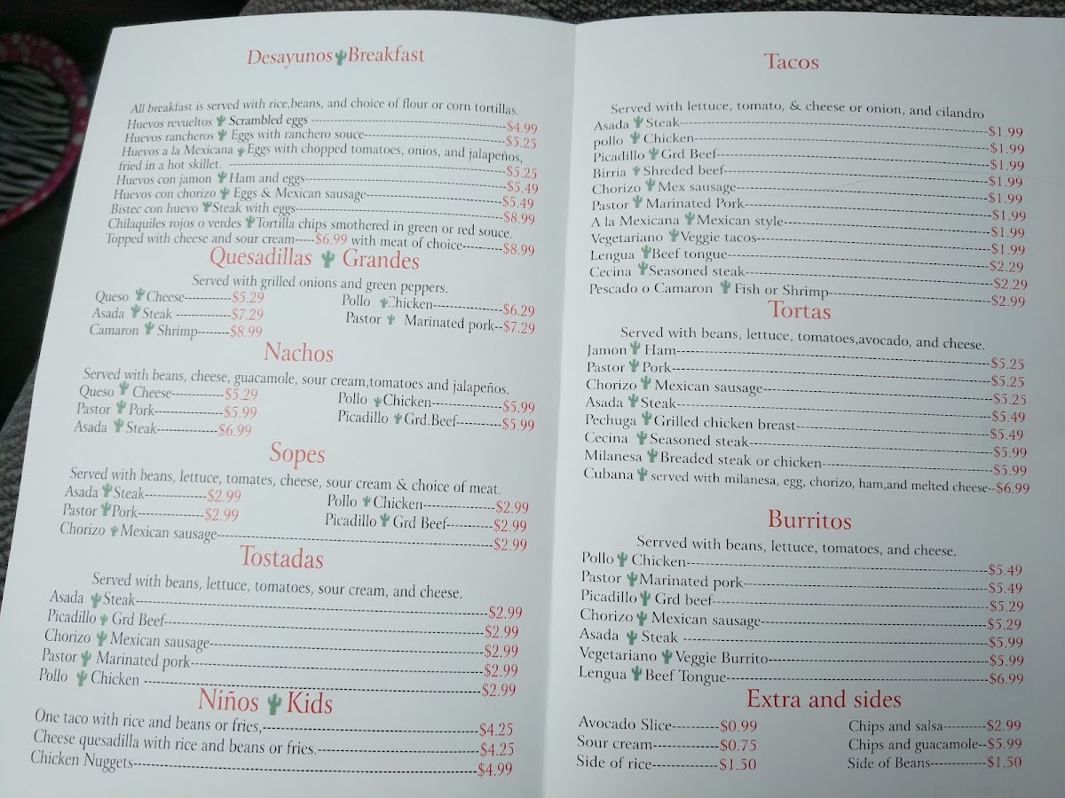 Menu Mariachi's Tacos-4