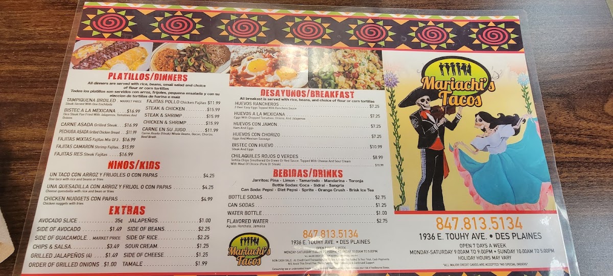 Menu Mariachi's Tacos-6