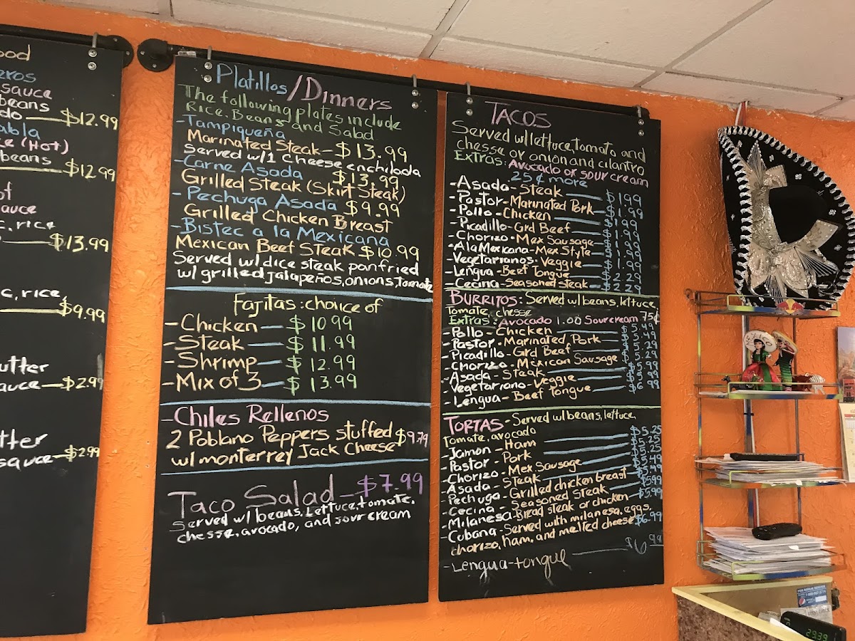Menu Mariachi's Tacos-9