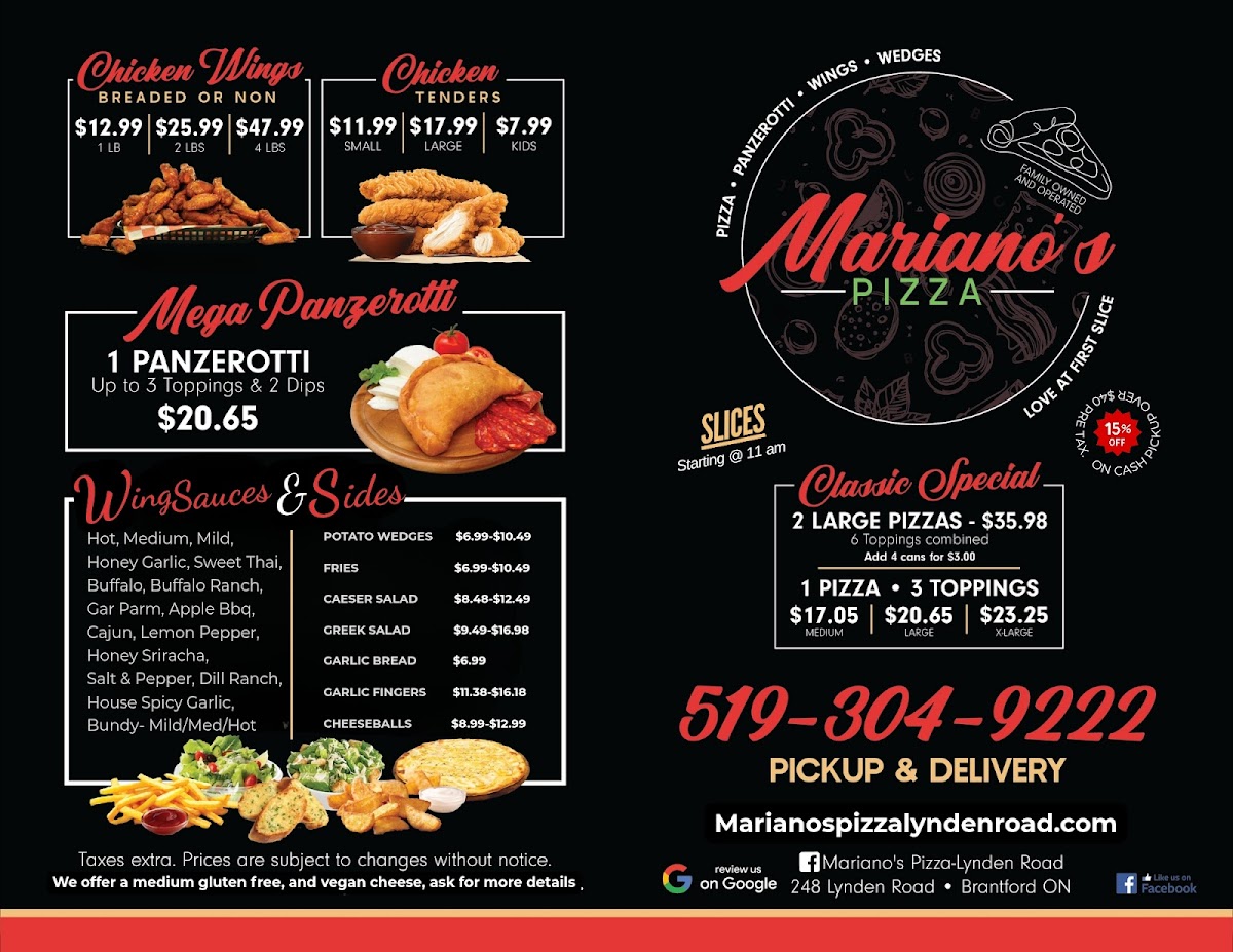Menu Mariano's Pizza-2