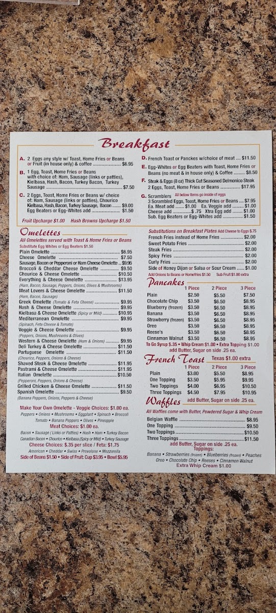 Menu Maria's Breakfast & Lunch-10