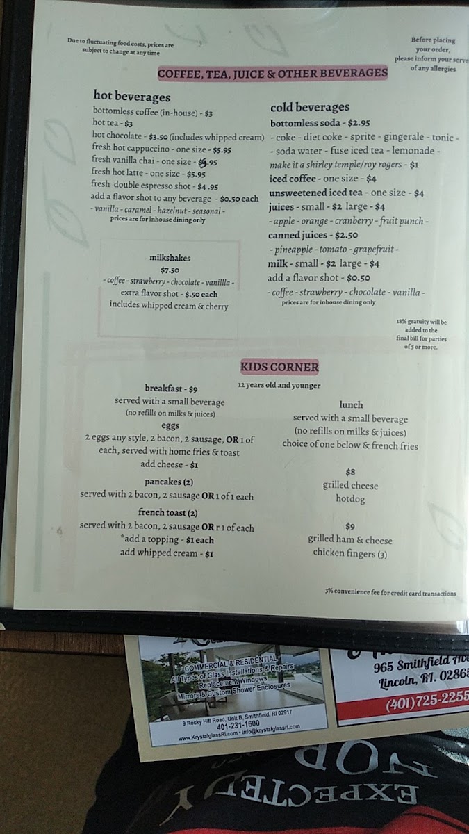 Menu Maria's Breakfast & Lunch-3