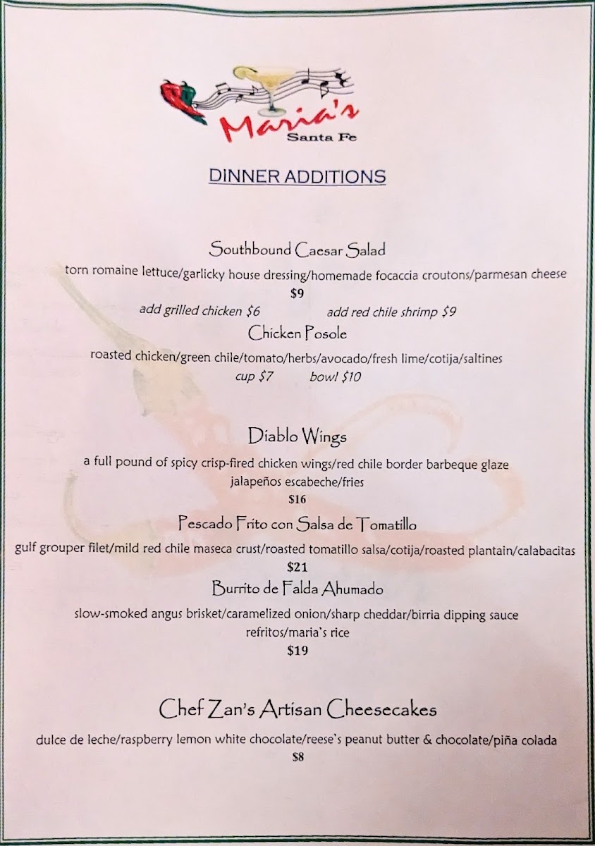 Menu Maria's New Mexican Kitchen-7