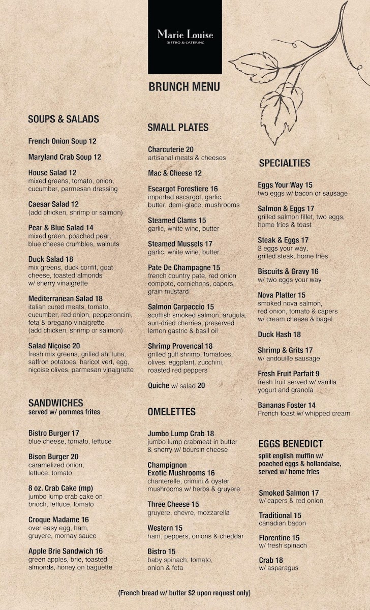 Menu Marie Louise Bistro-2