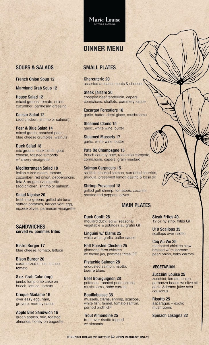 Menu Marie Louise Bistro-4