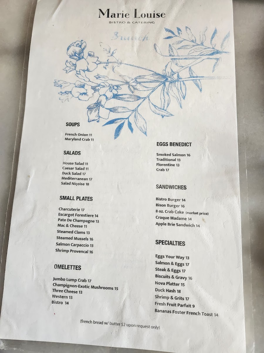 Menu Marie Louise Bistro-6