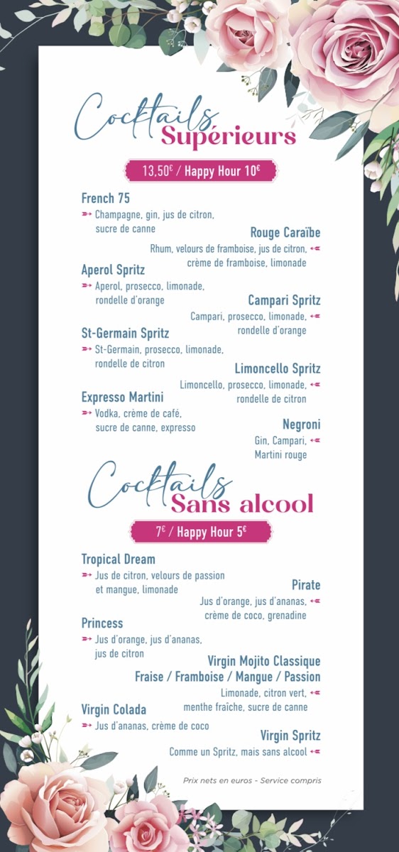Menu Marie Rose-10