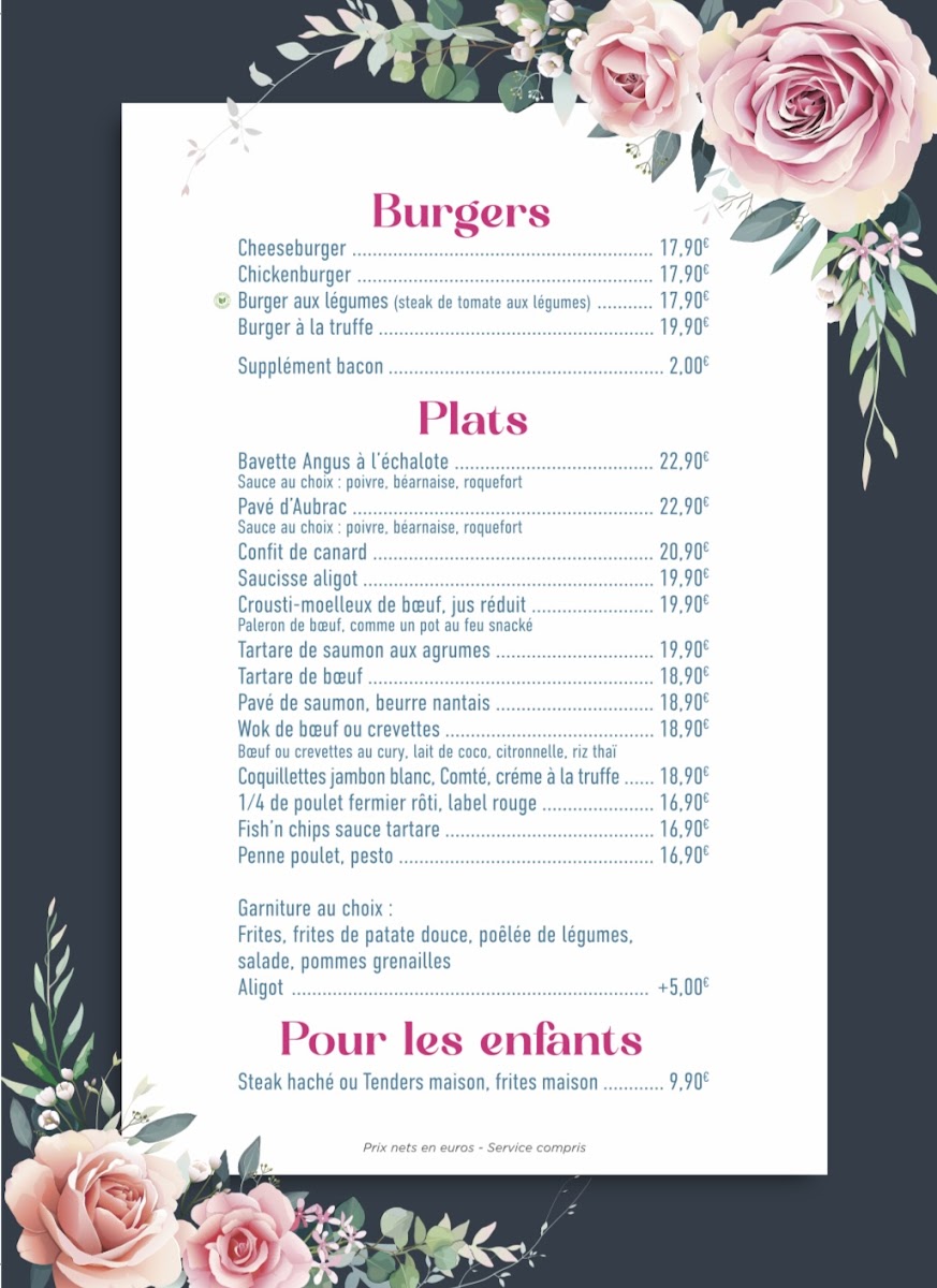 Menu Marie Rose-2