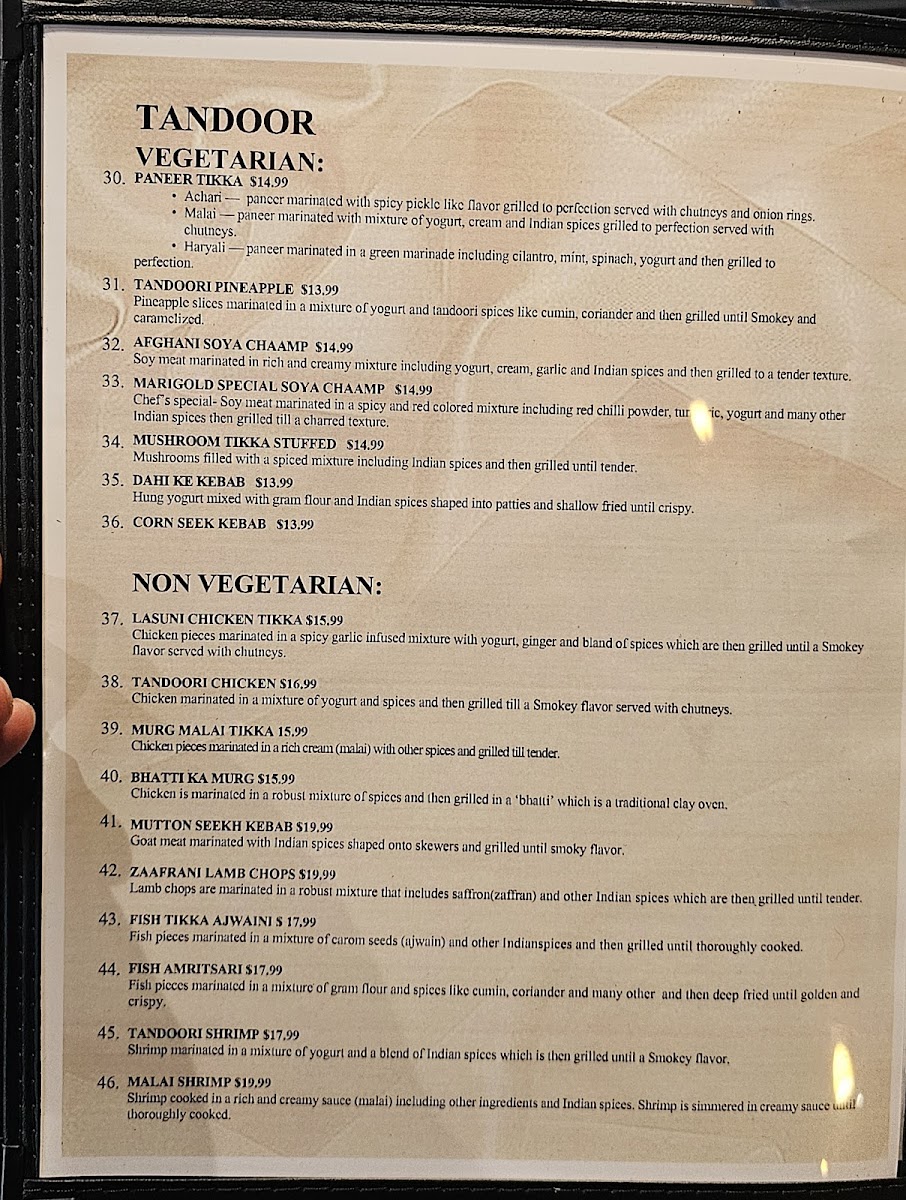 Menu Marigold Indian Cuisine-2