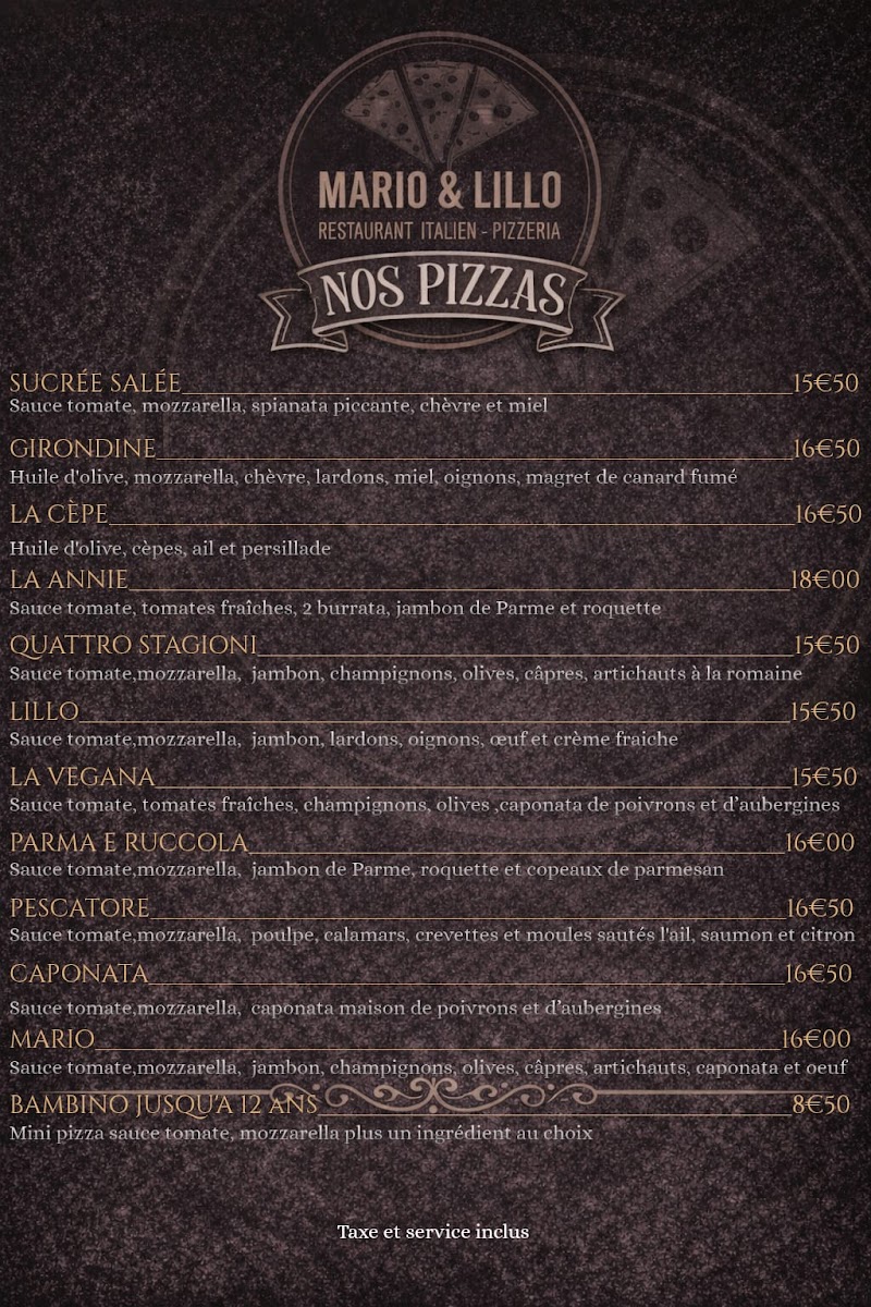 Menu Mario E Lillo Mérignac-3