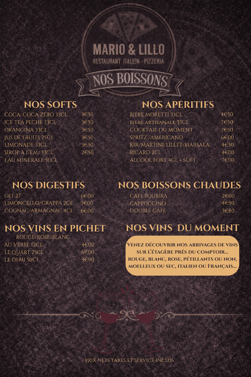 Menu Mario E Lillo Mérignac-4