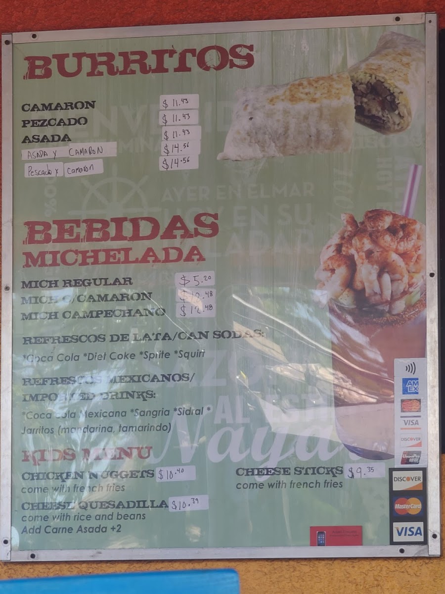Menu Mariscos El 30-1
