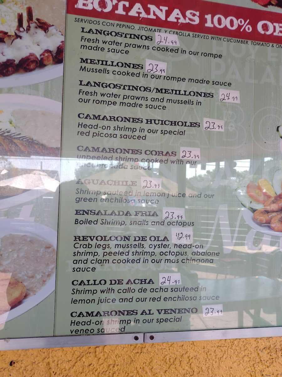 Menu Mariscos El 30-2