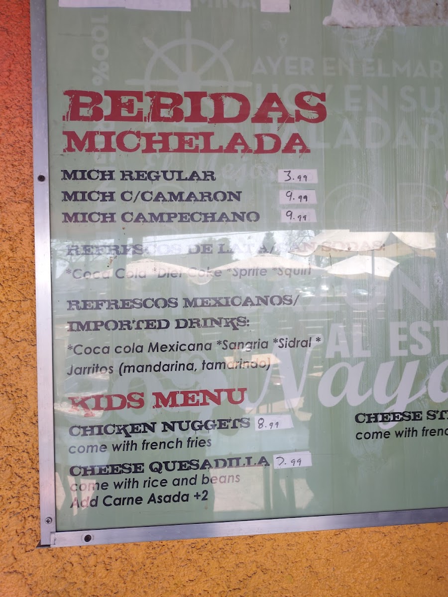 Menu Mariscos El 30-3