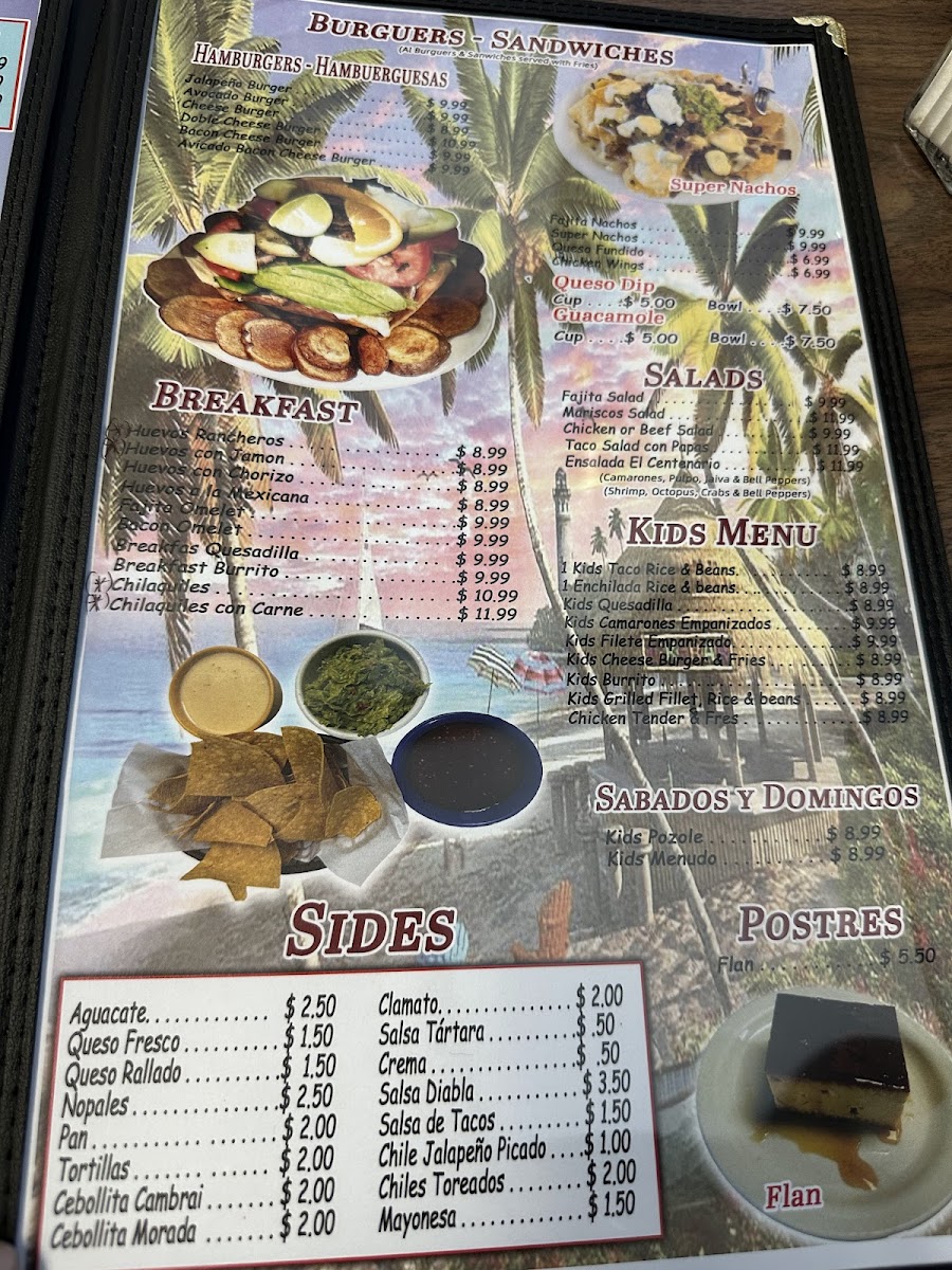 Menu Mariscos El Centenario-1