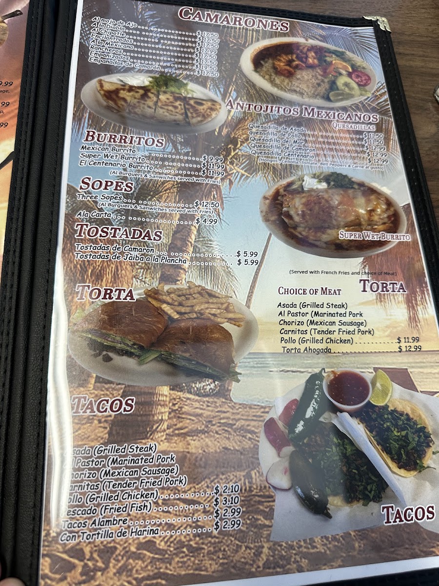 Menu Mariscos El Centenario-2