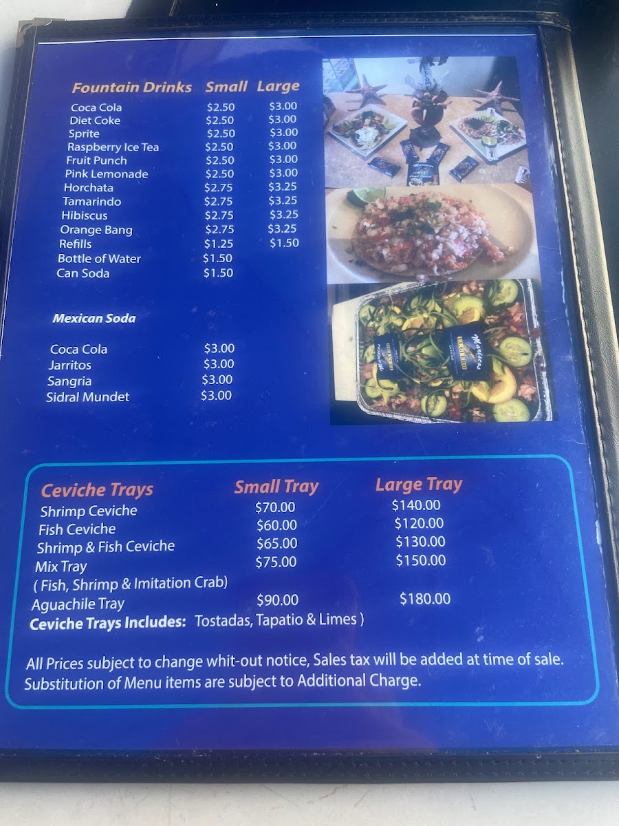 Menu Mariscos 'el Güero'-2