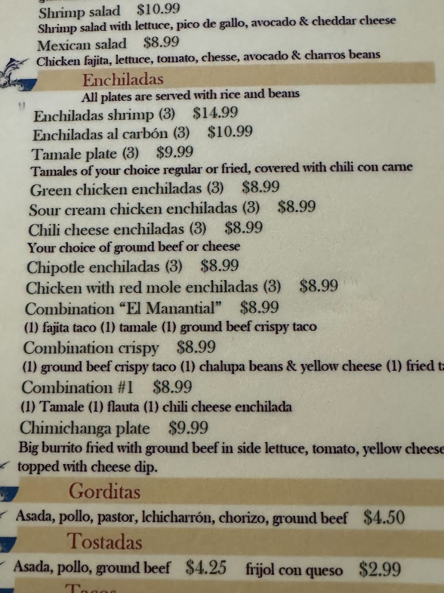 Menu Mariscos El Rincon Bar & Grill-2