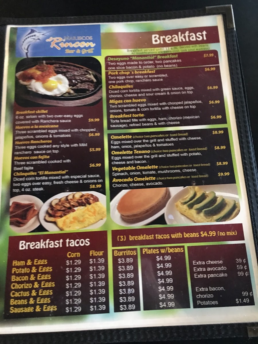 Menu Mariscos El Rincon Bar & Grill-4