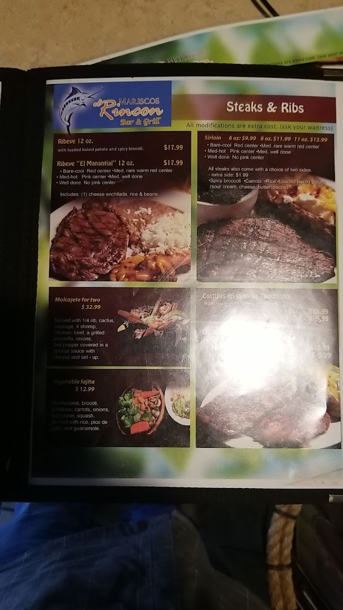 Menu Mariscos El Rincon Bar & Grill-8