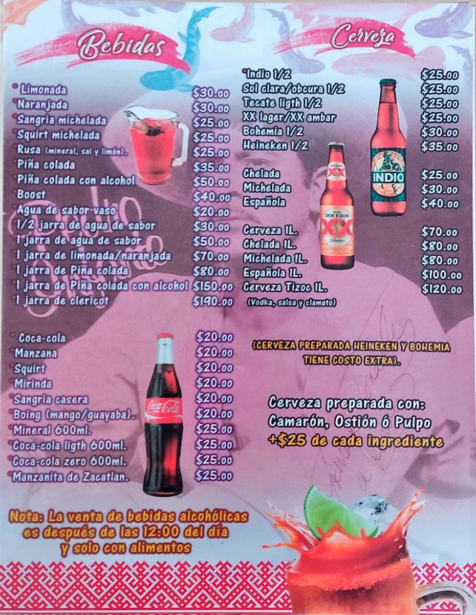 Menu Mariscos El Tizoc-1