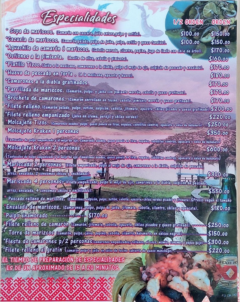 Menu Mariscos El Tizoc-2