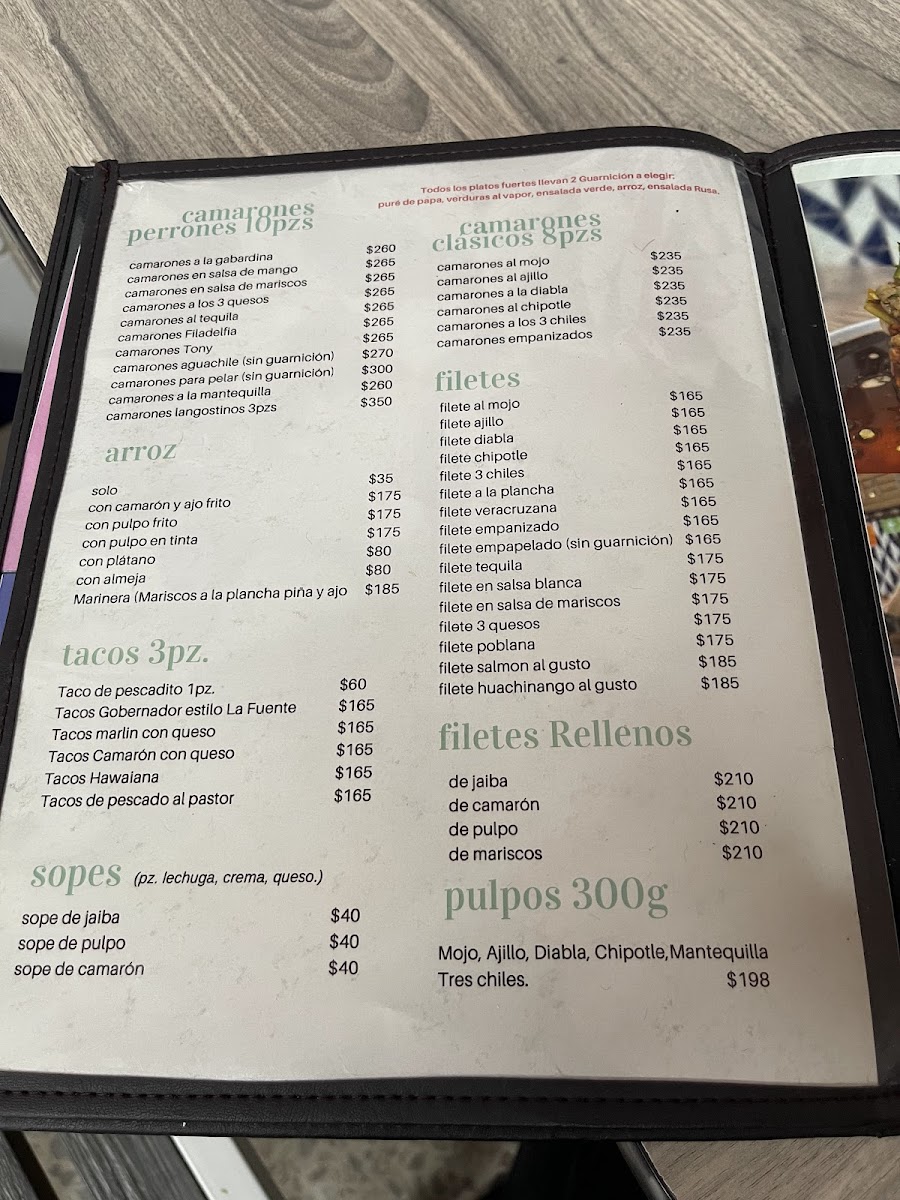 Menu Mariscos La Fuente De La Juventud-3