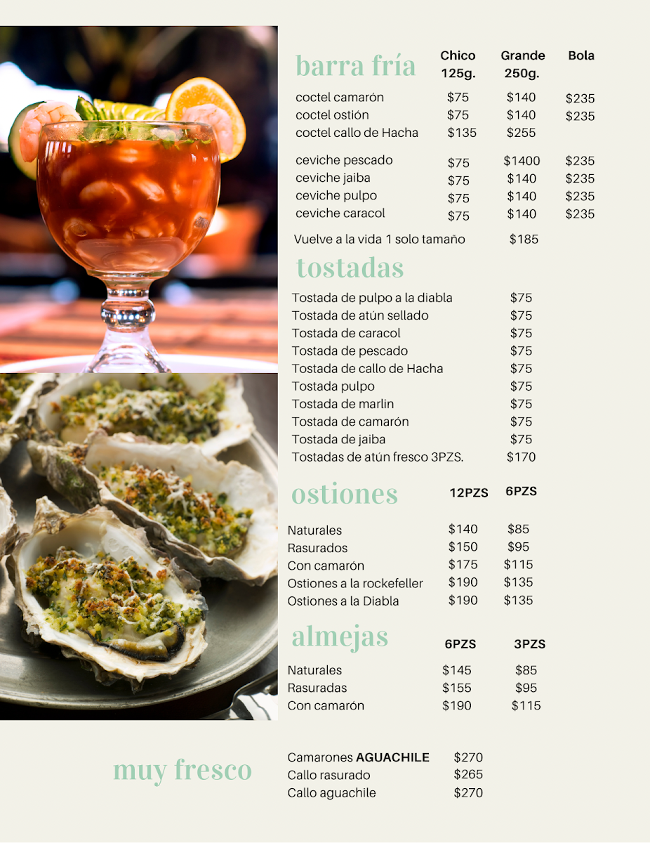 Menu Mariscos La Fuente De La Juventud-9