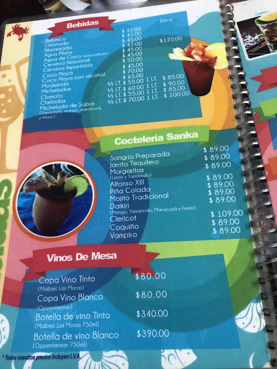 Menu Mariscos La Playa-1