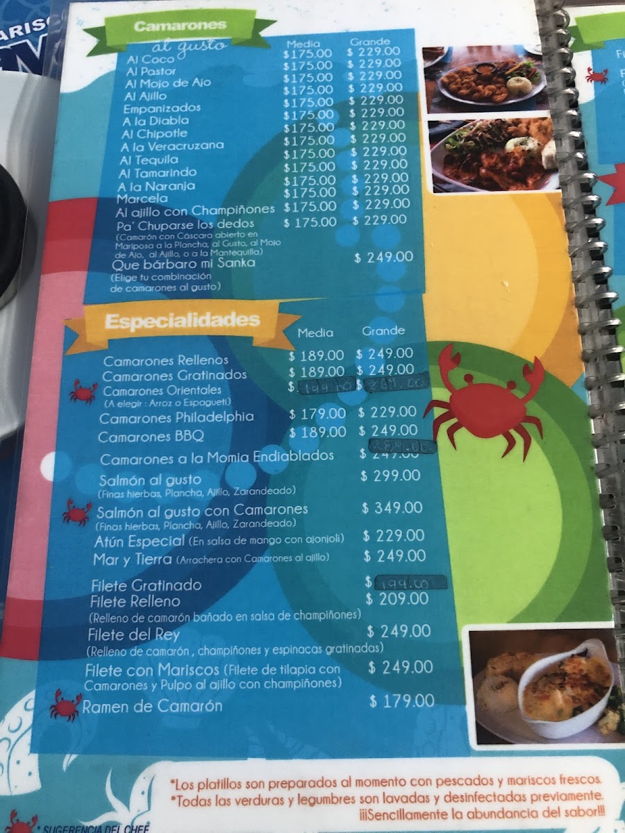 Menu Mariscos La Playa-6