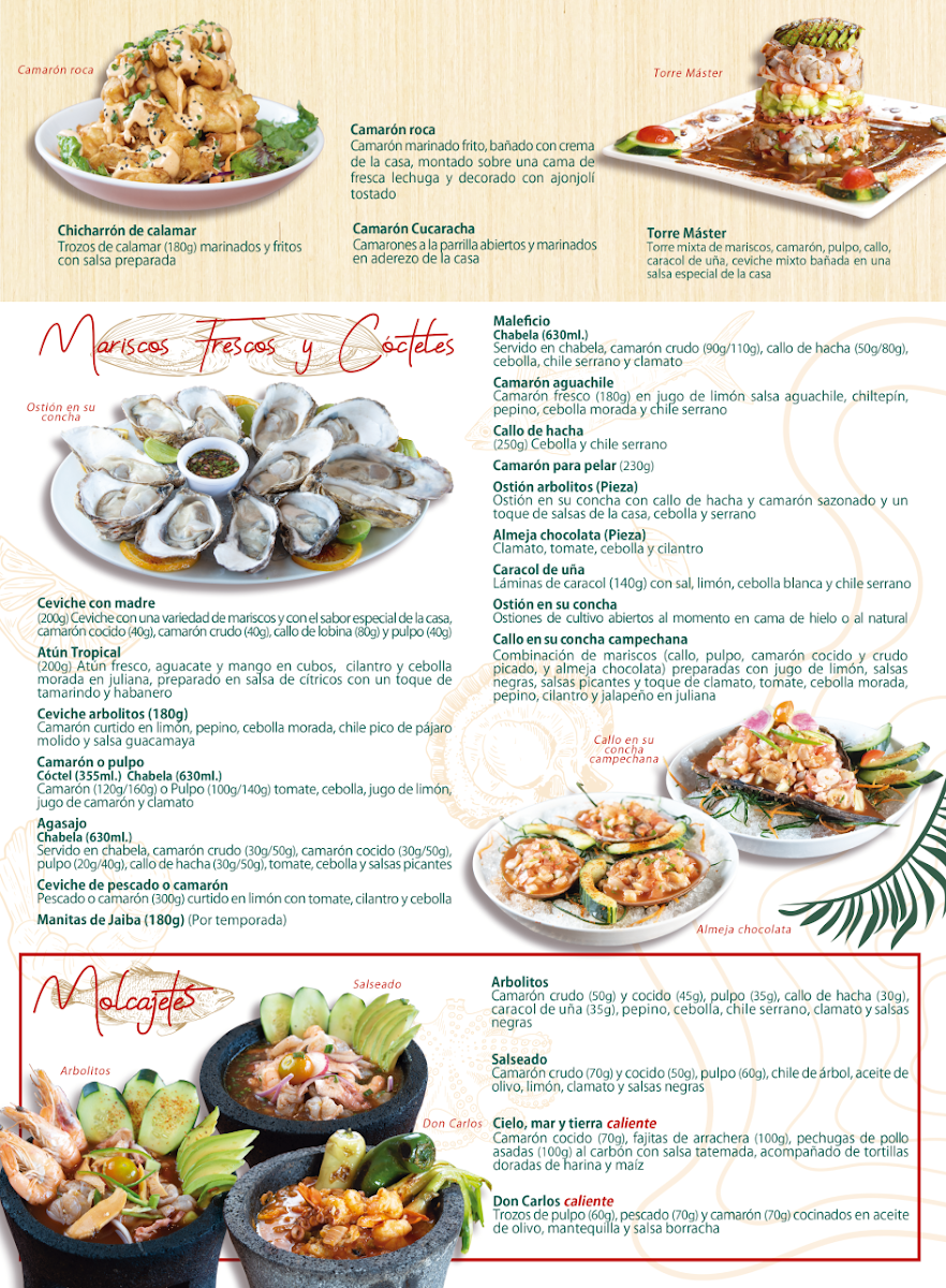 Menu Mariscos Los Arbolitos De Cajeme -- Navojoa-7