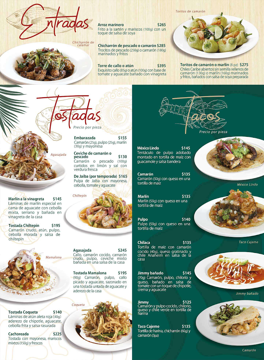 Menu Mariscos Los Arbolitos De Cajeme -- Navojoa-8