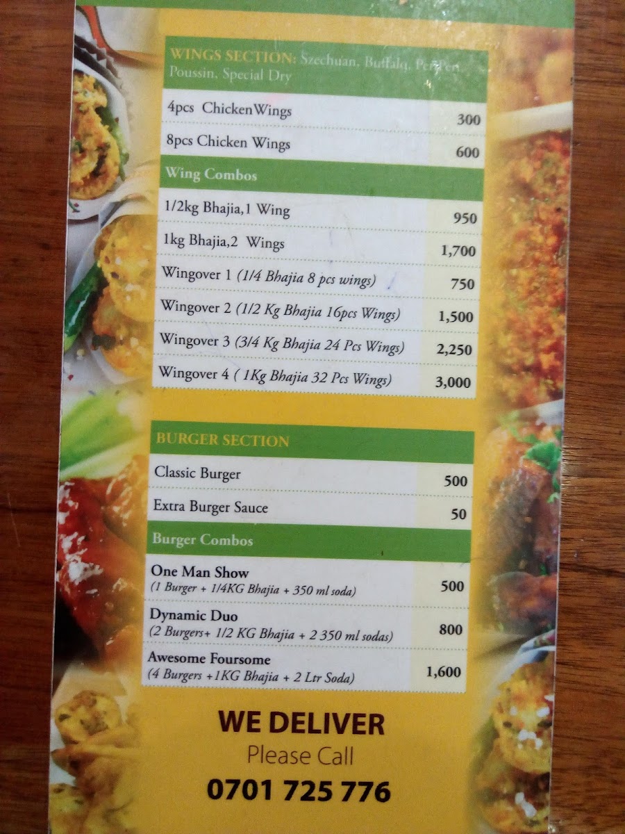 Menu Marita's Bhajias-10