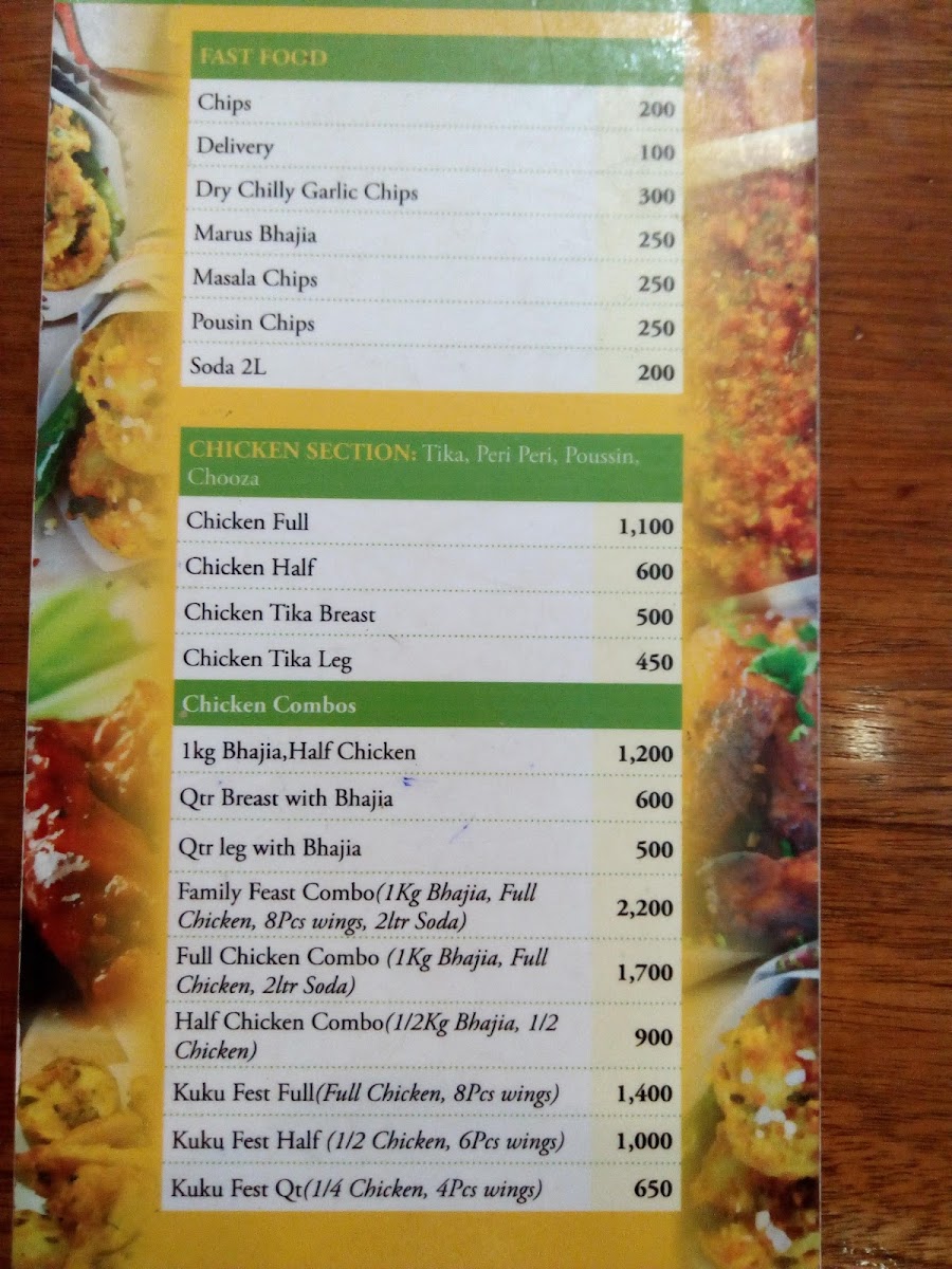 Menu Marita's Bhajias-5