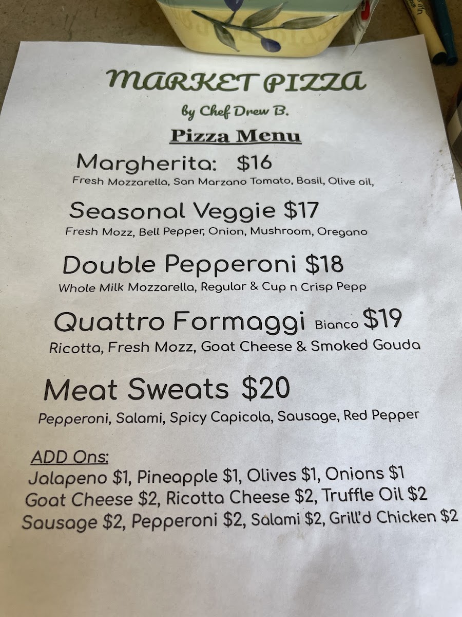 Menu Market Pizza By Drew Butler-2