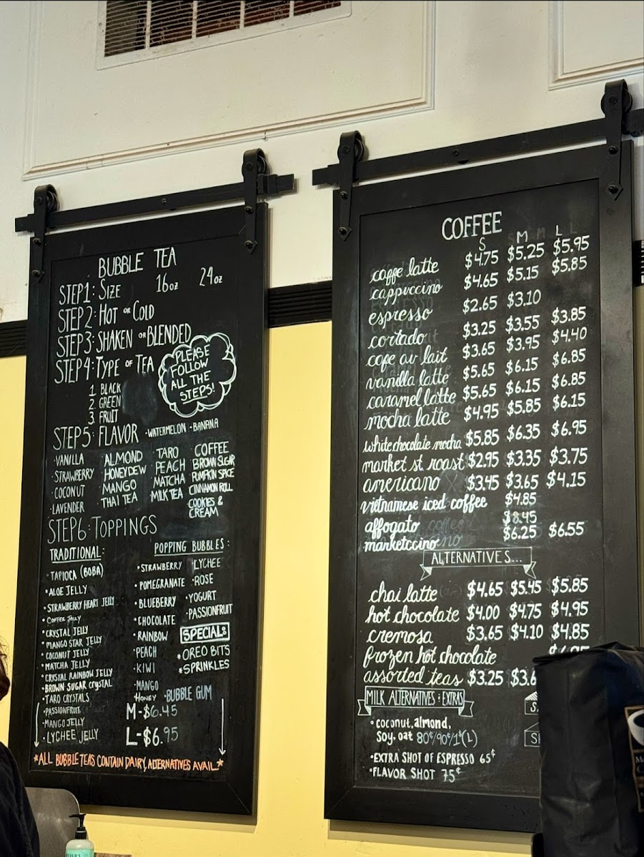 Menu Market Street Boba & Beans-2