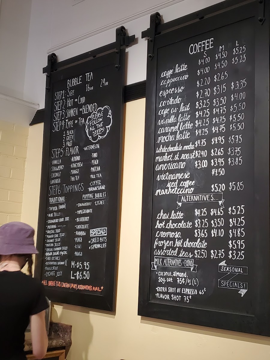 Menu Market Street Boba & Beans-7