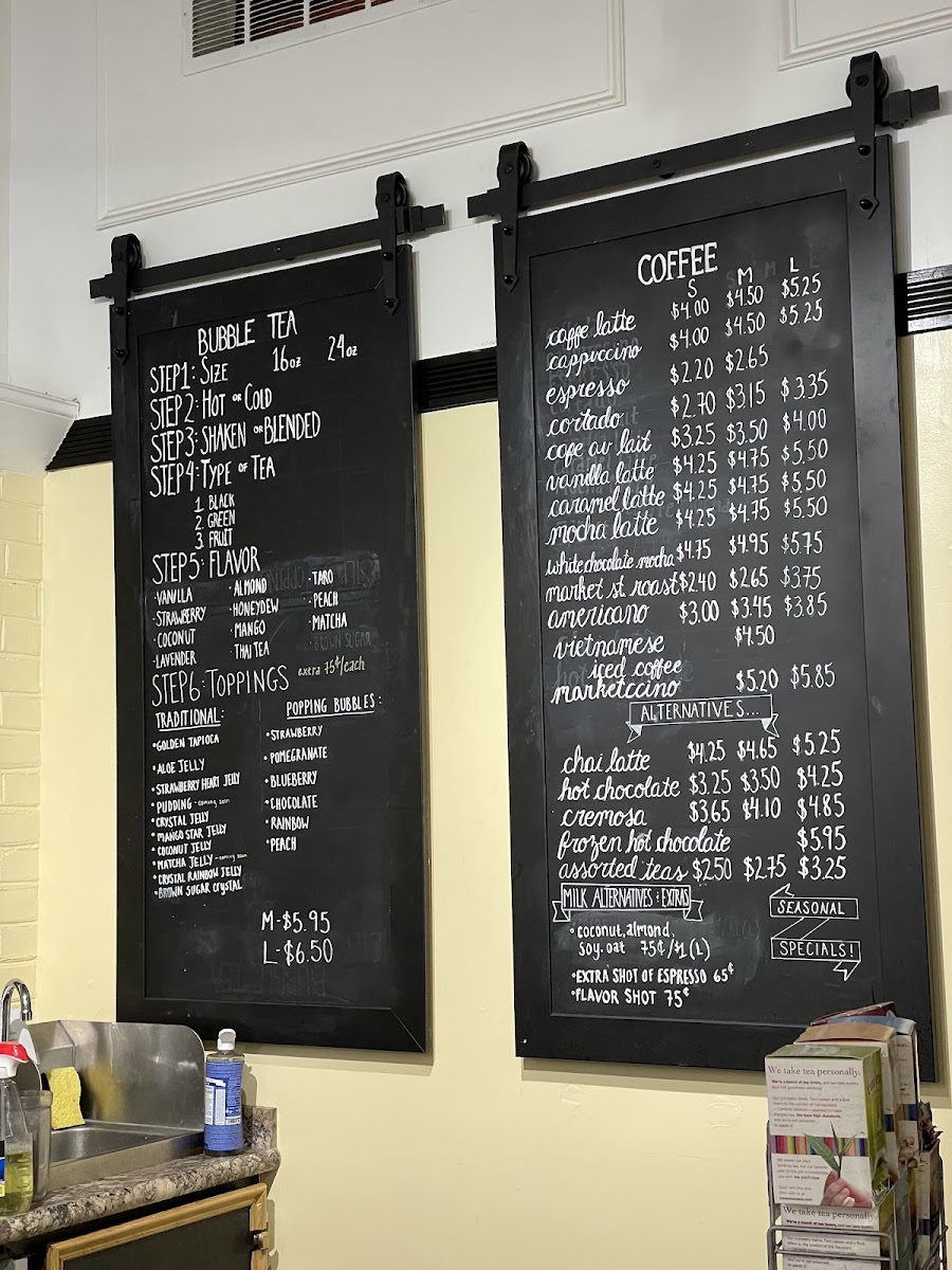 Menu Market Street Boba & Beans-9