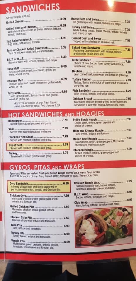 Menu Mark's Mid-Town Coney Island-7