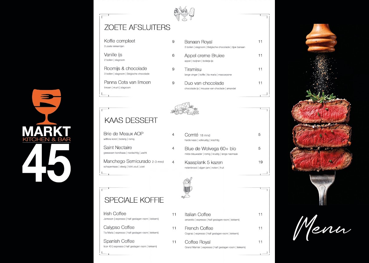 Menu Markt|45 Kitchen & Bar-1