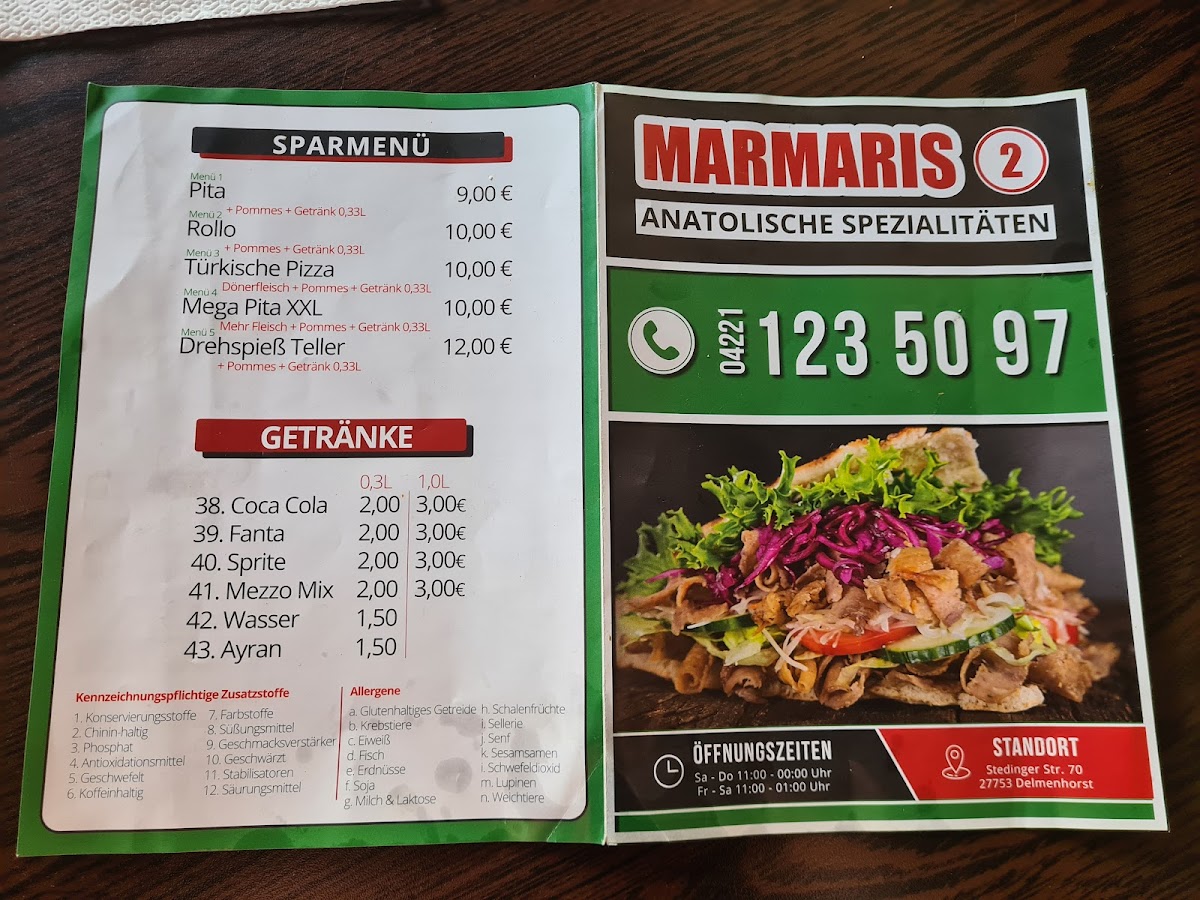 Menu Marmaris 2-2