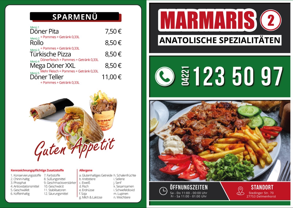 Menu Marmaris 2-4