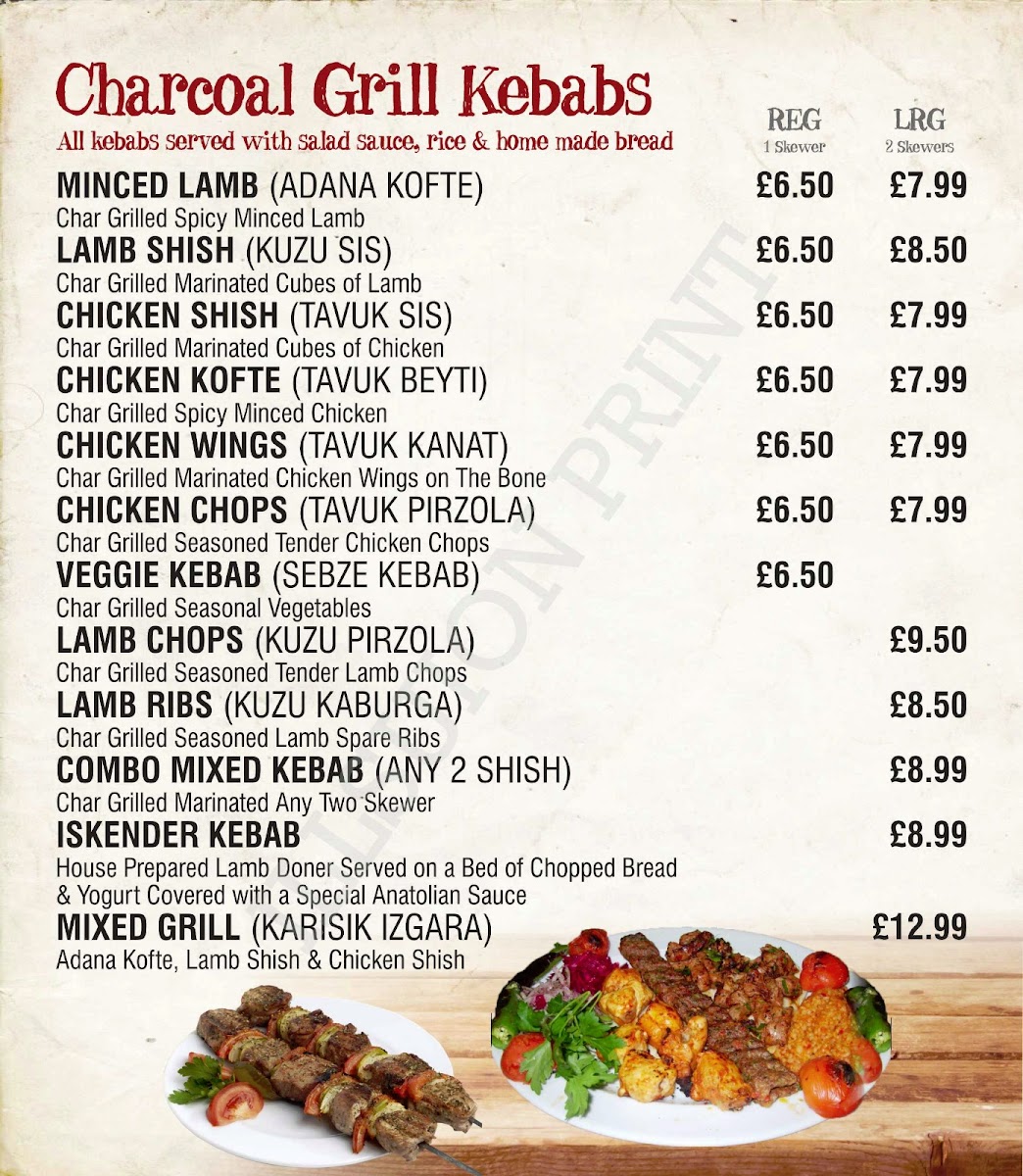 Menu Marmaris Original Turkish Charcoal Grill-10