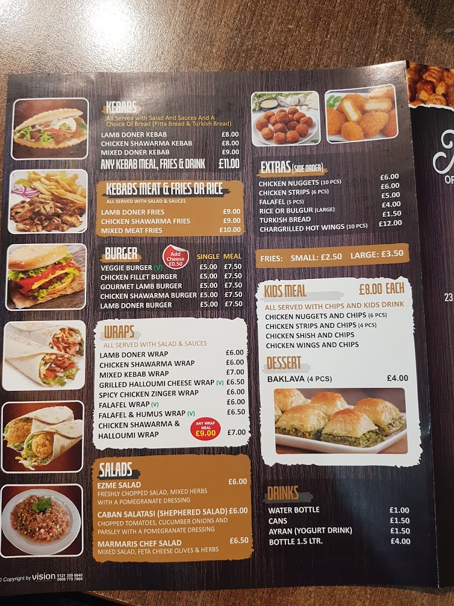 Menu Marmaris Original Turkish Charcoal Grill-2