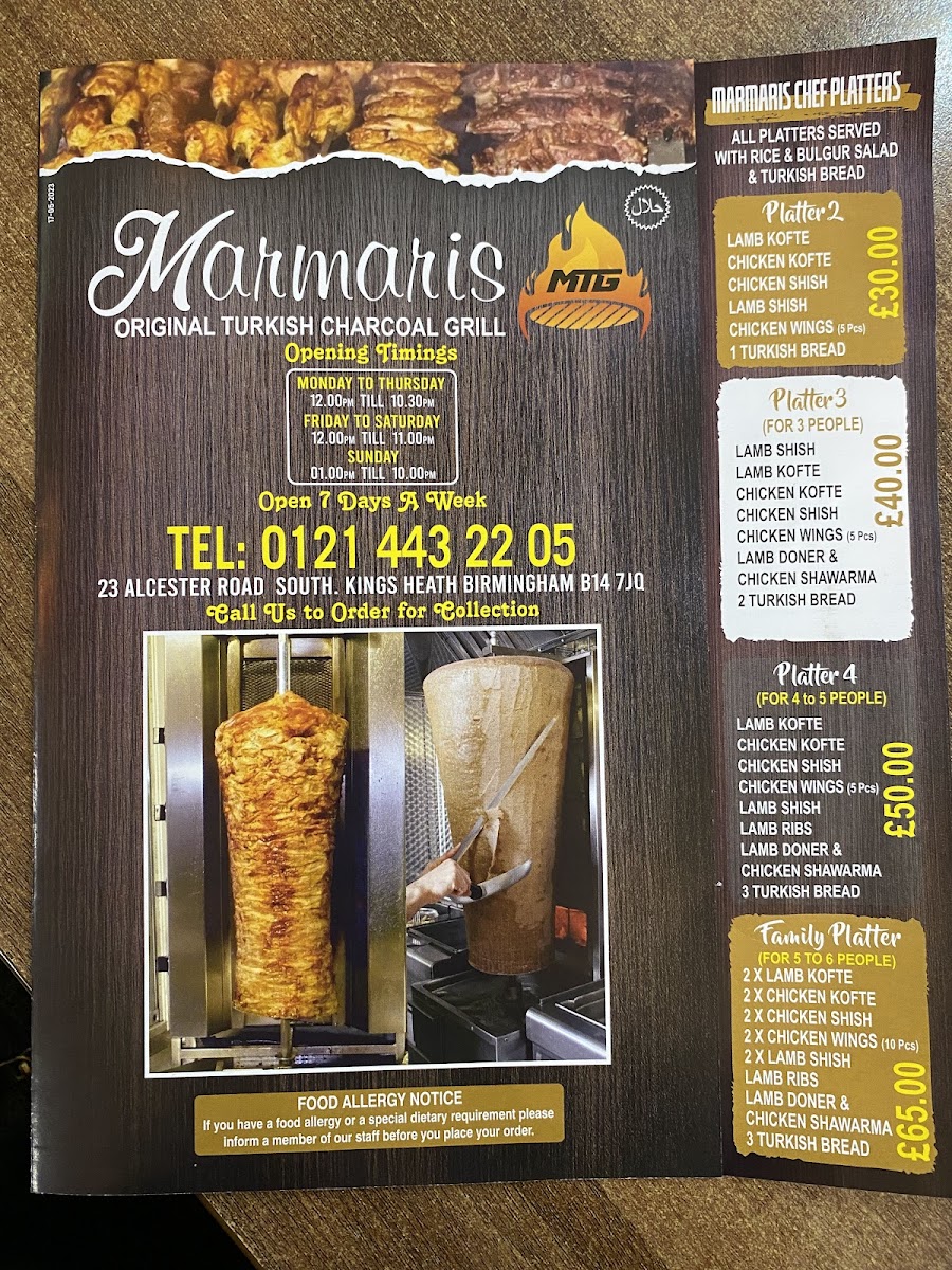 Menu Marmaris Original Turkish Charcoal Grill-6