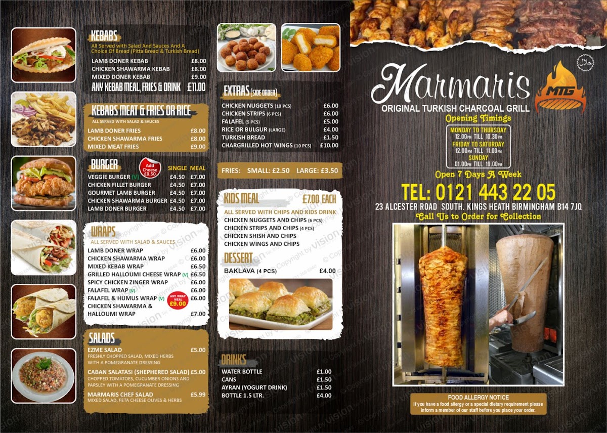 Menu Marmaris Original Turkish Charcoal Grill-7