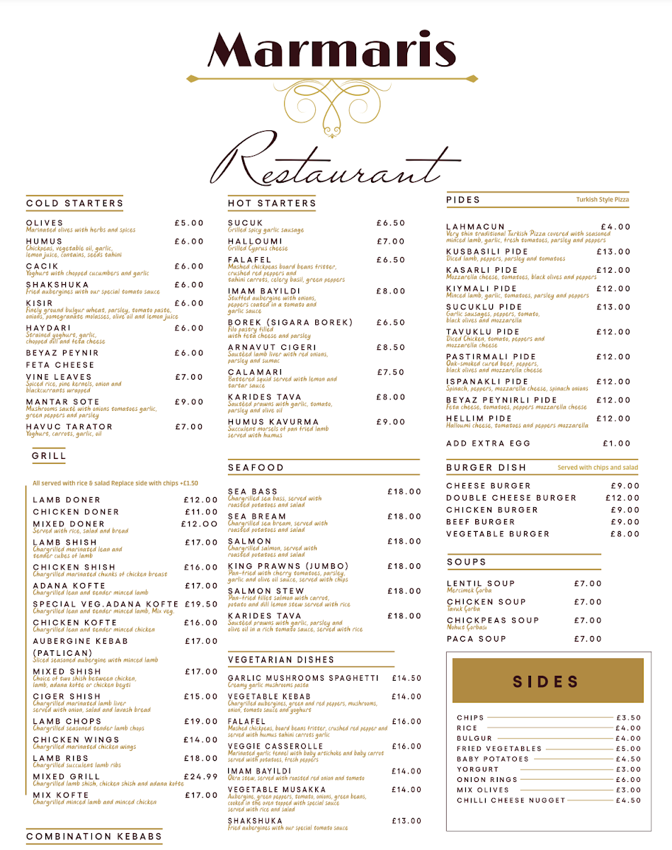 Menu Marmaris Turkish Restaurant-1