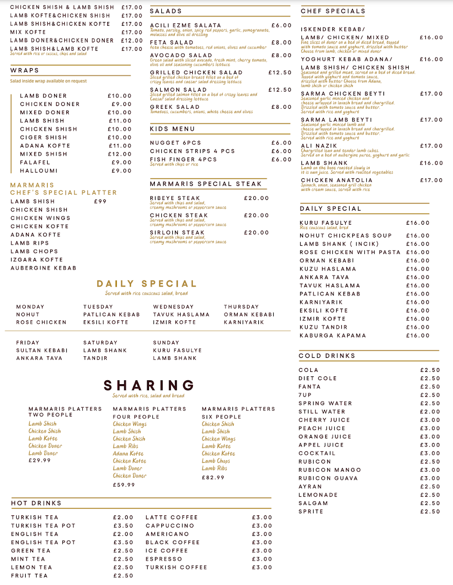 Menu Marmaris Turkish Restaurant-2